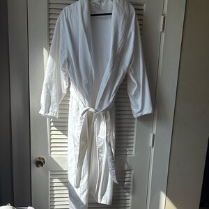 Size XL Cabernet white cotton bathrobe